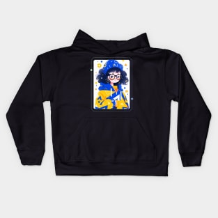 Charming girl illustration Kids Hoodie